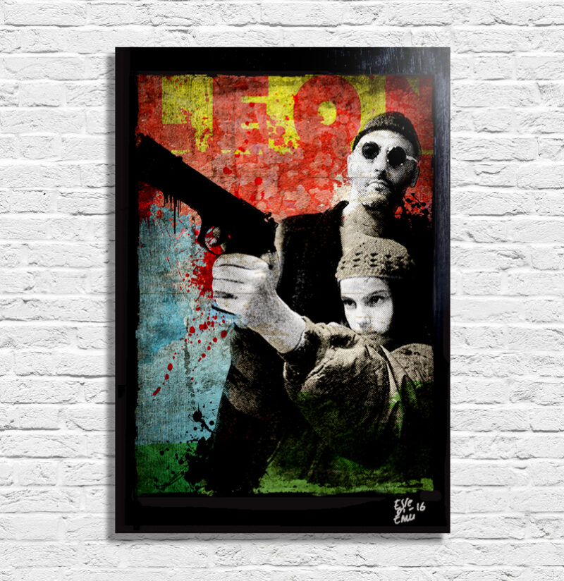 Leon and Mathilda from Luc Besson film LEON quadro poster canvas artwork