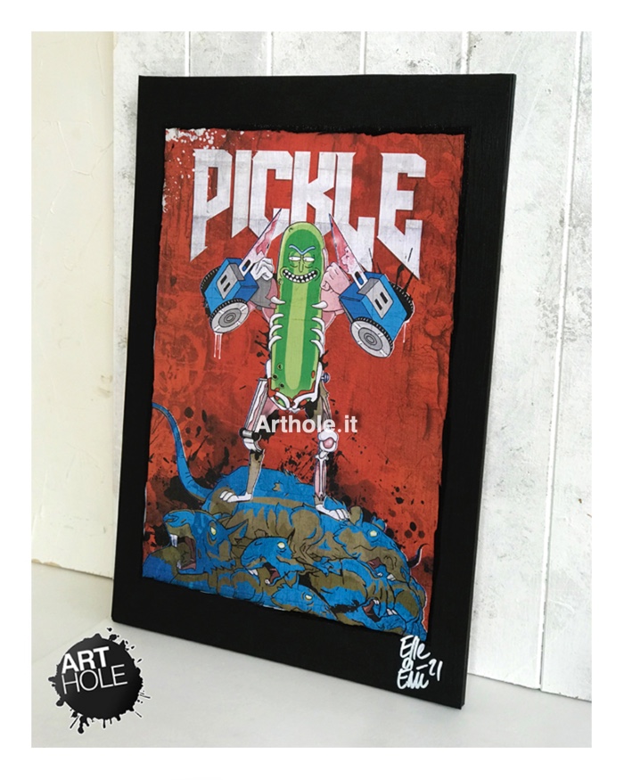Rick & Morty Pickle Rick Pop Art Poster Artwork
