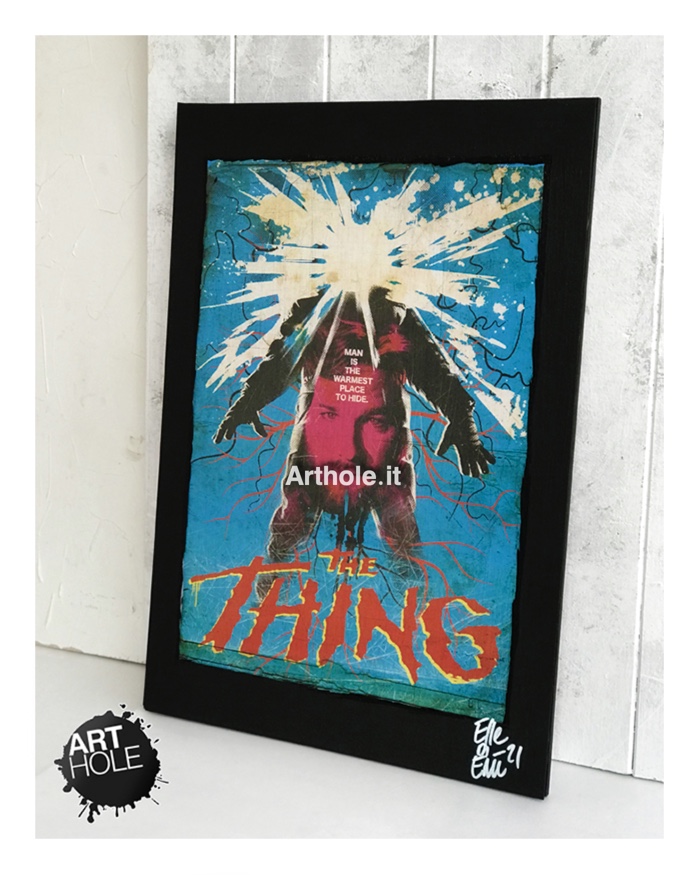 The Thing La Cosa di John Carpenter Pop-Art Poster Artwork Handmade Quadro Kurt Russell Macready