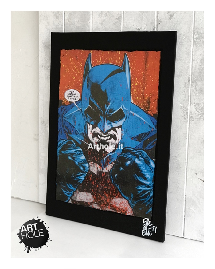 Angry Batman Dc Comics Original Pop-Art Poster Quadro Originale Fumetto