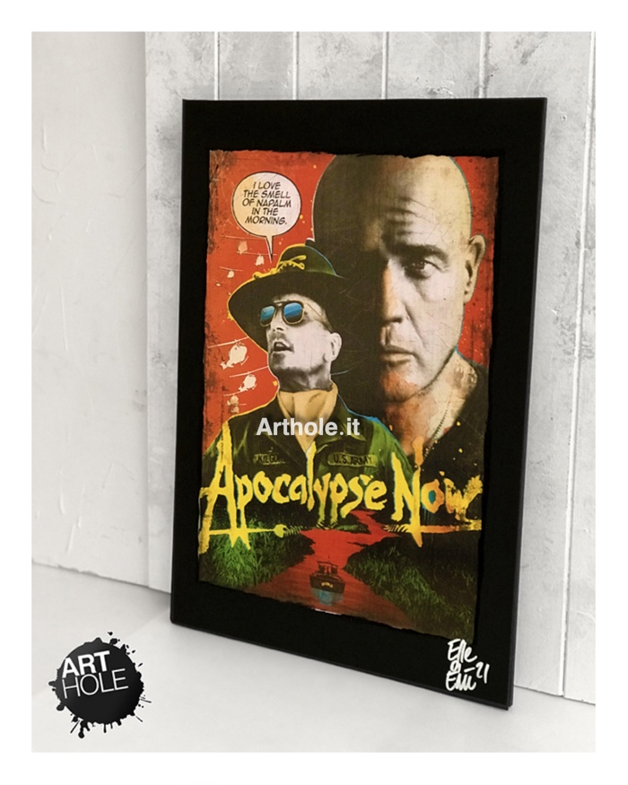 Apocalypse Now Marlon Brando Quadro Poster Pop-Art Handmade Francis Ford Coppola I love the smell of napalm Colonel Kurtz