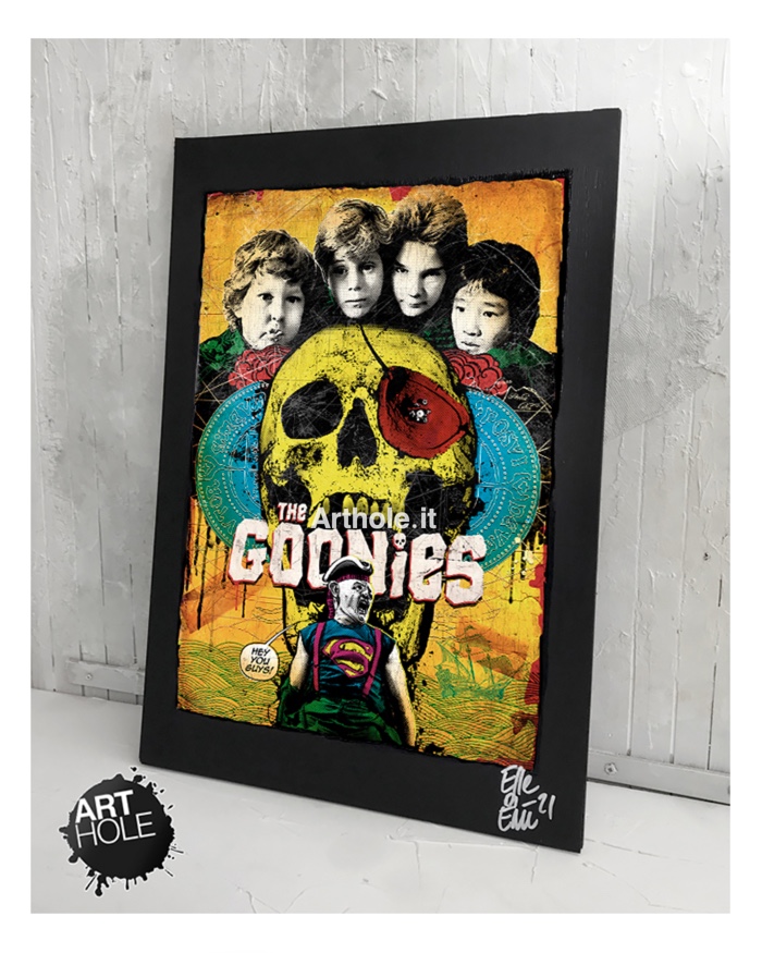 The Goonies Quadro Poster Originale handmade 1985 anni 80 Richard Donner Steven Spielberg i Goonies Sloth