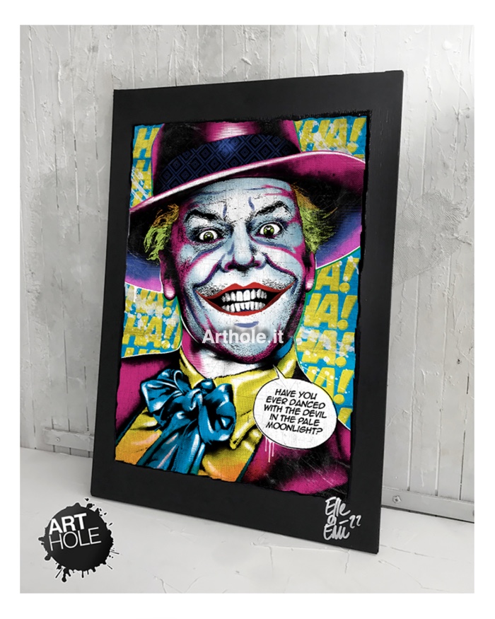 Jack Nicholson Joker dal film Batman 1989. Film Cult, Film anni 90.